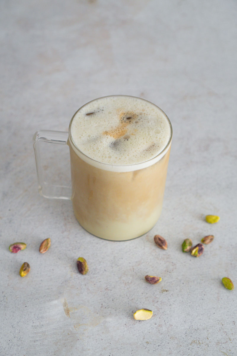 Latte freddo al pistacchio