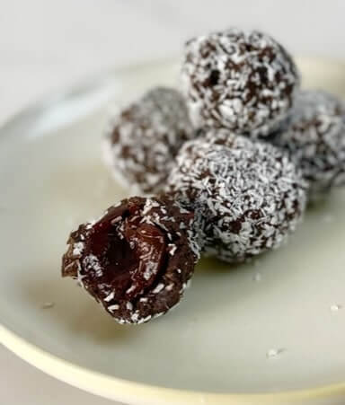 Tartufini al cioccolato con ciliegie