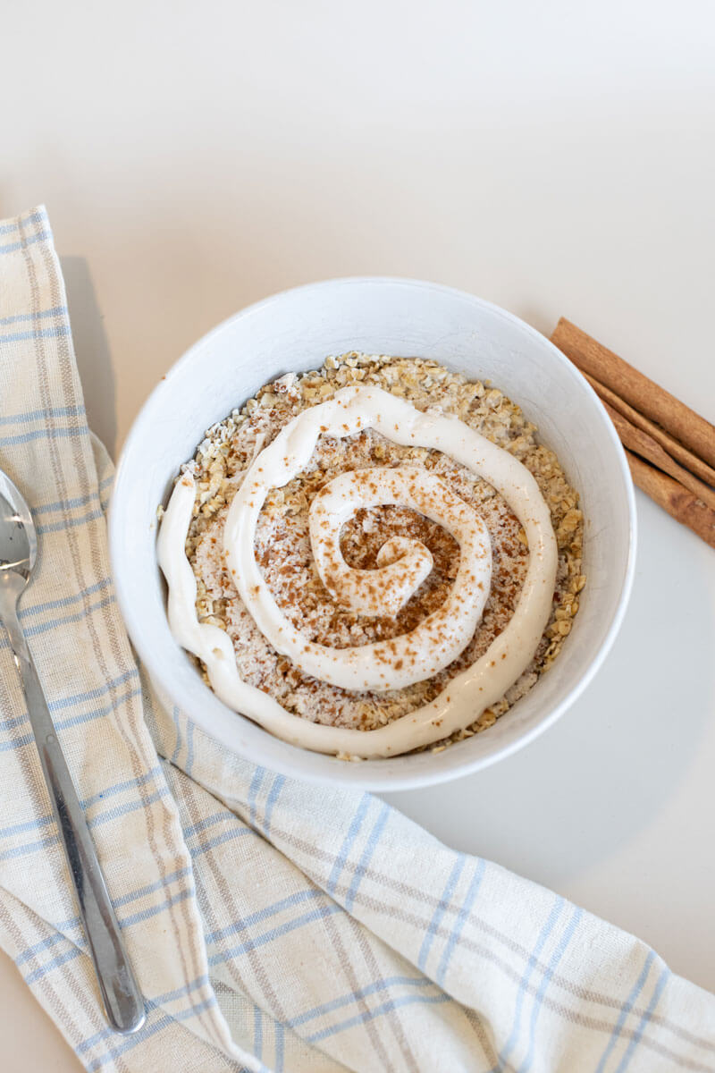 Crema alla cannella con polpa di mandorla