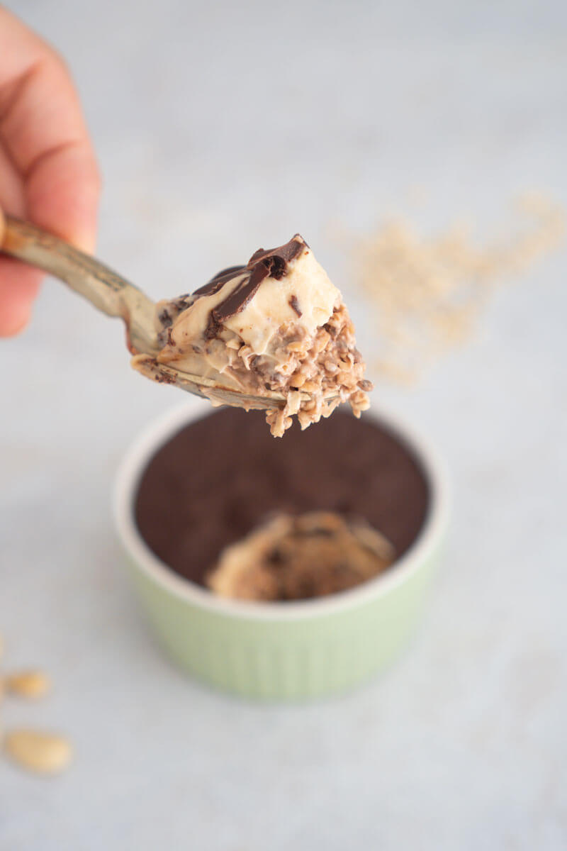 Porridge freddo gusto cheesecake