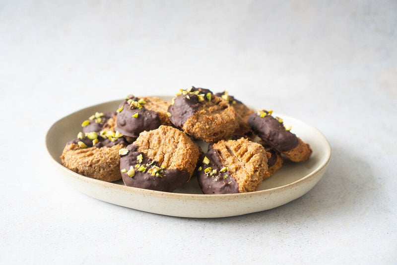 Biscotti al cioccolato con polpa di mandorle