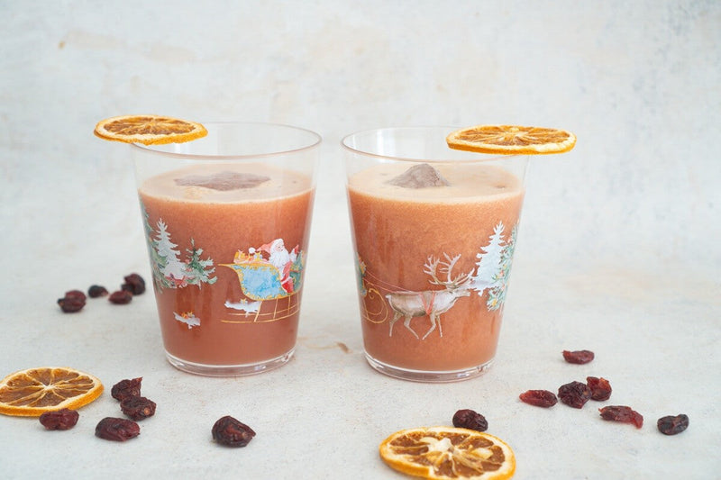 Mocktail all'arancia e mirtilli rossi