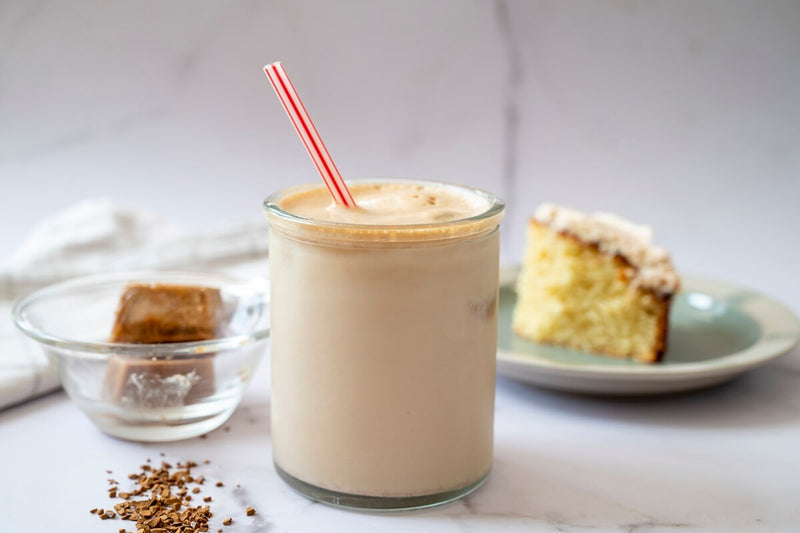 Cubetti ghiacciati al caffè e avena