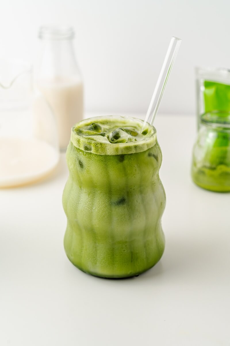 Matcha freddo alle mandorle