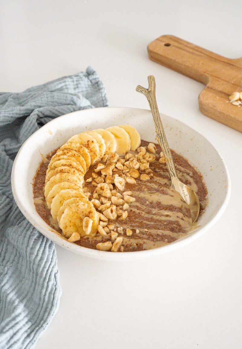 Crema di nocciole e cacao con polpa avanzata
