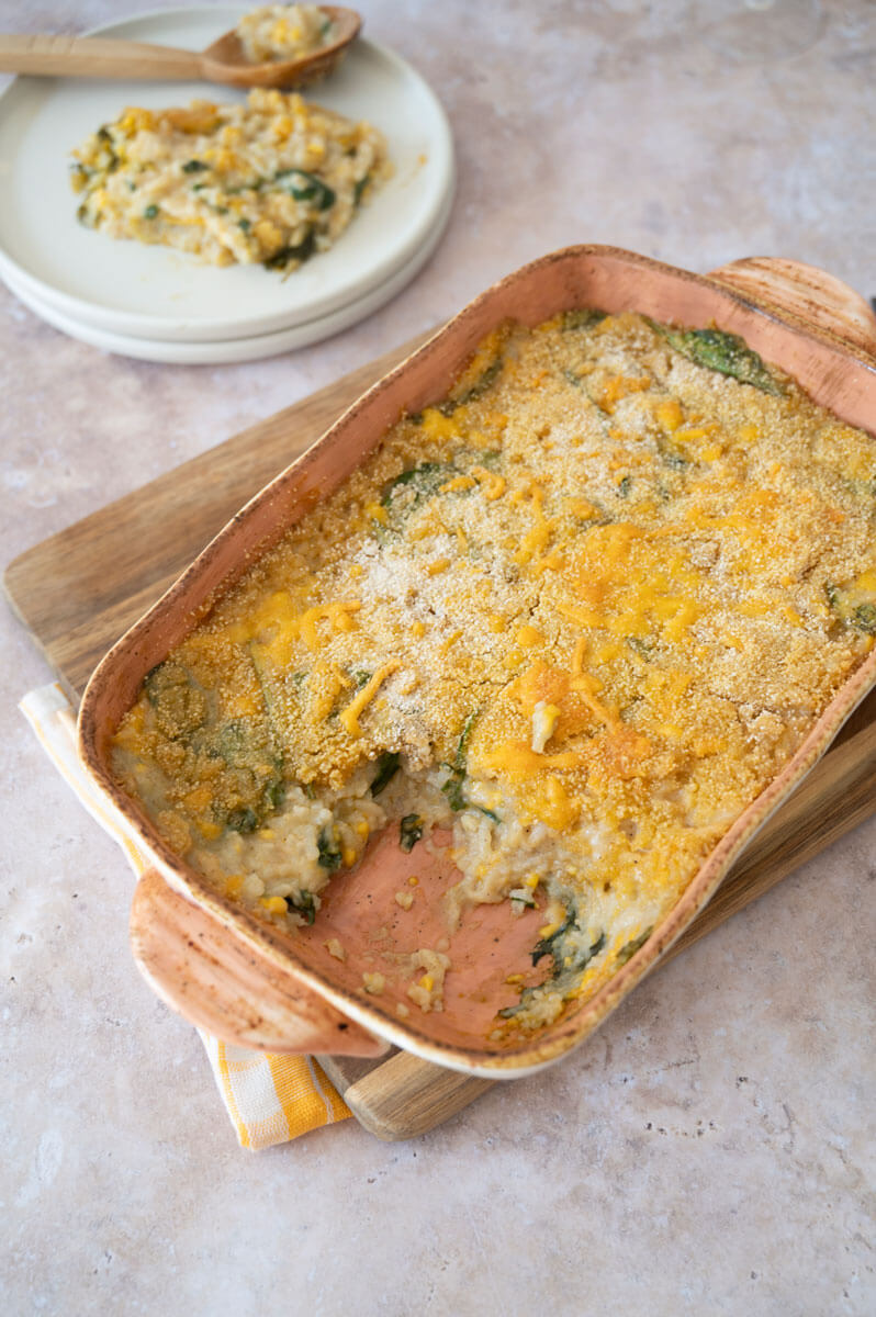 Gratin di riso con polpa di riso